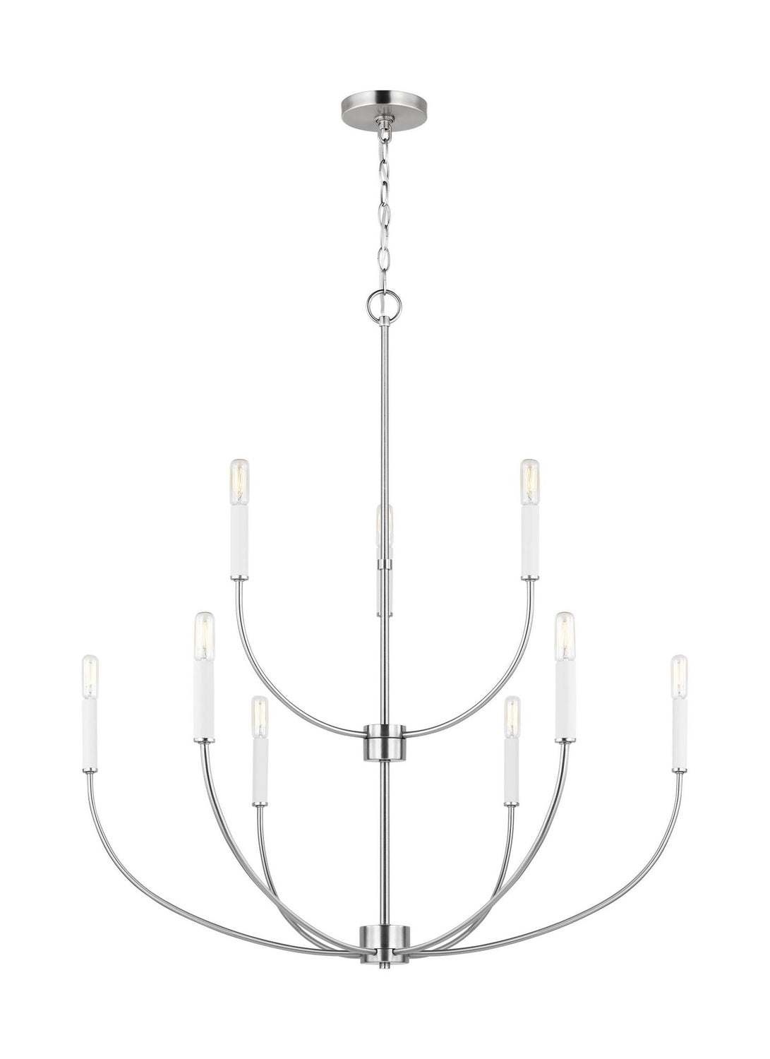VISUAL COMFORT STUDIO, GREENWICH NINE LIGHT CHANDELIER, CHANDELIER LIGHT