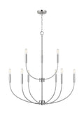 VISUAL COMFORT STUDIO, GREENWICH NINE LIGHT CHANDELIER, CHANDELIER LIGHT