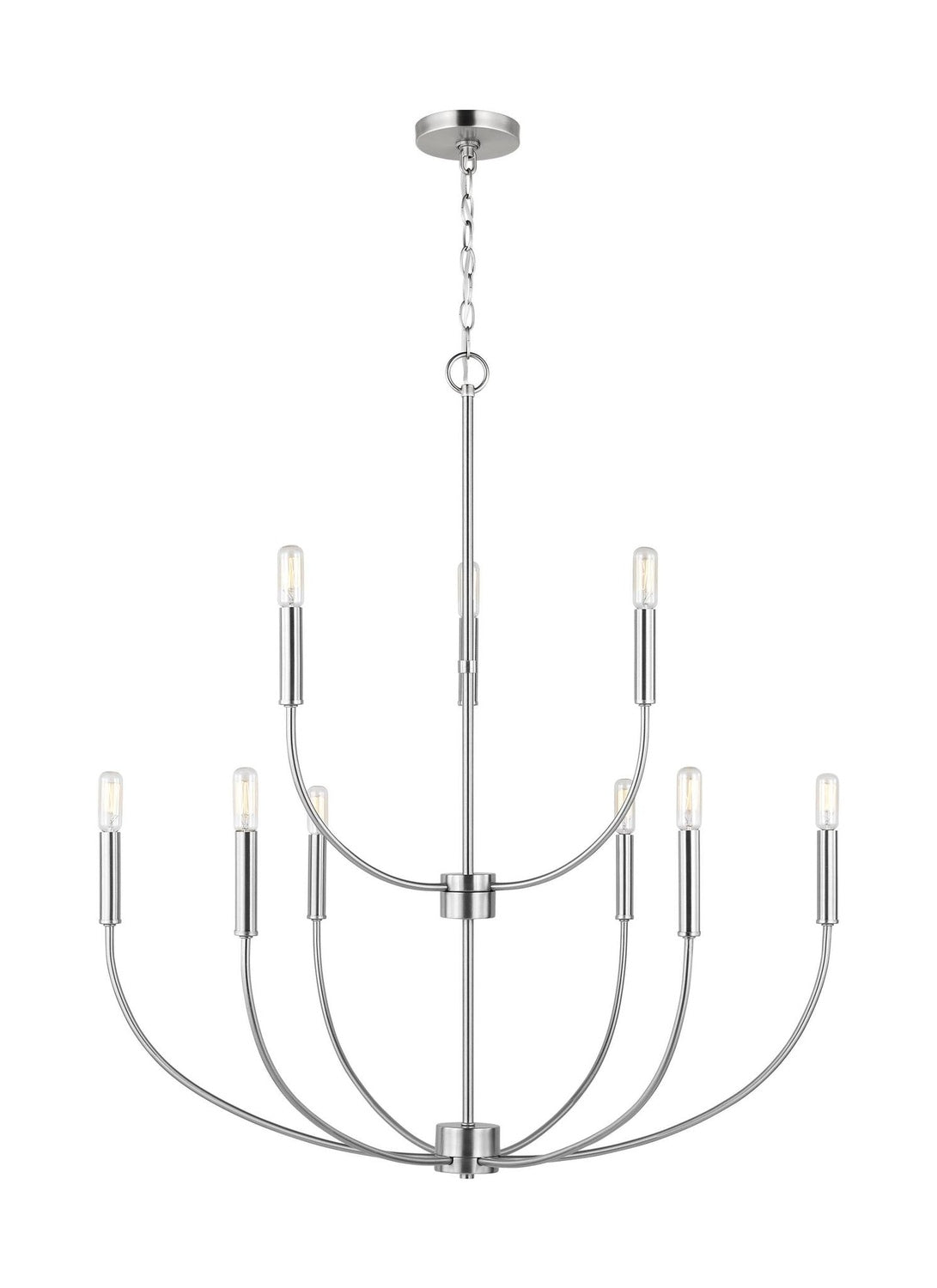 VISUAL COMFORT STUDIO, GREENWICH NINE LIGHT CHANDELIER, CHANDELIER LIGHT