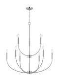 VISUAL COMFORT & CO., GREENWICH NINE LIGHT CHANDELIER, CHANDELIER LIGHT