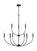 VISUAL COMFORT & CO., GREENWICH NINE LIGHT CHANDELIER, CHANDELIER LIGHT