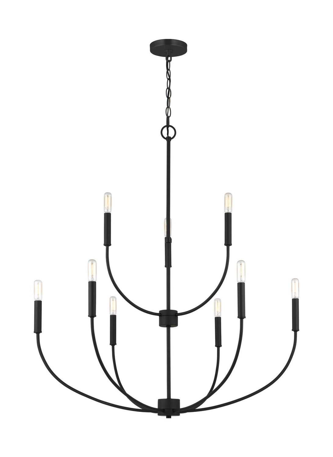 VISUAL COMFORT STUDIO, GREENWICH NINE LIGHT CHANDELIER, CHANDELIER LIGHT