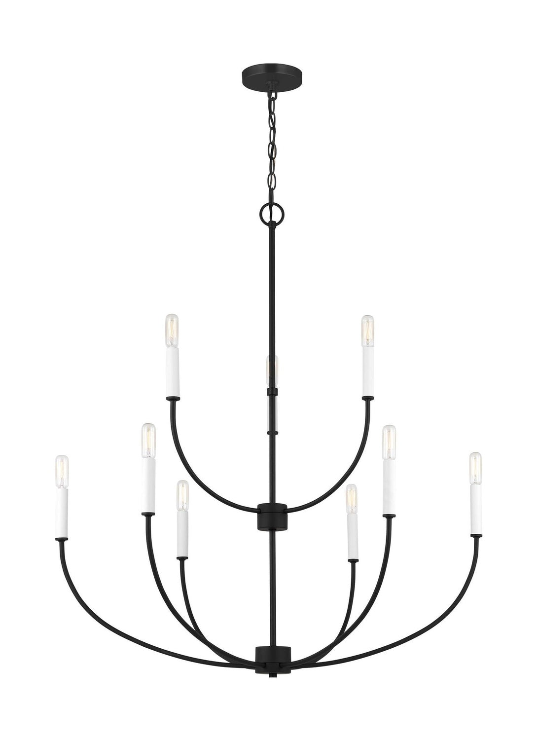 VISUAL COMFORT STUDIO, GREENWICH NINE LIGHT CHANDELIER, CHANDELIER LIGHT