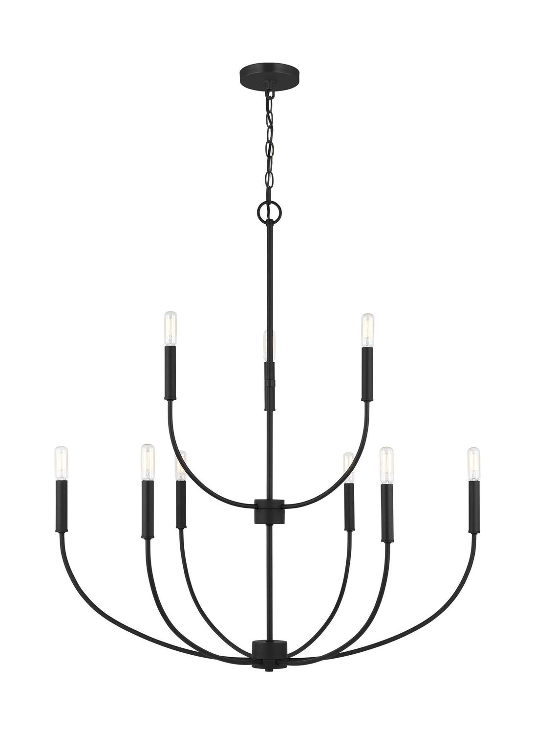 VISUAL COMFORT STUDIO, GREENWICH NINE LIGHT CHANDELIER, CHANDELIER LIGHT