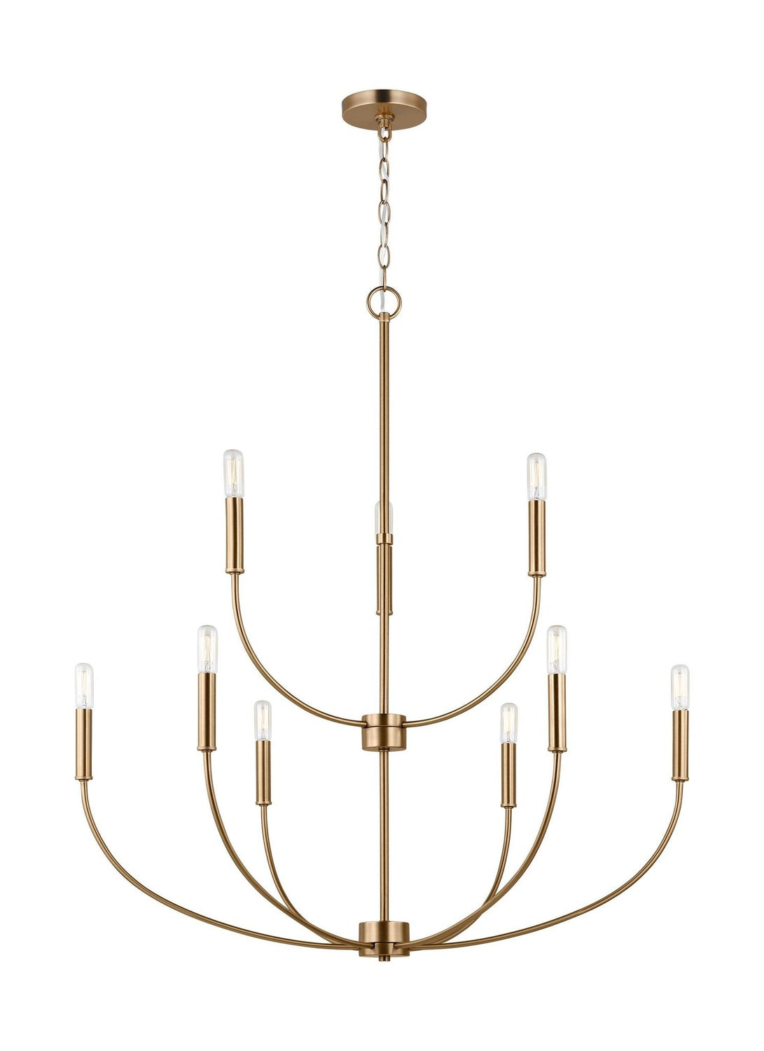 VISUAL COMFORT STUDIO, GREENWICH NINE LIGHT CHANDELIER, CHANDELIER LIGHT