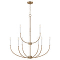 VISUAL COMFORT STUDIO, GREENWICH NINE LIGHT CHANDELIER, CHANDELIER LIGHT