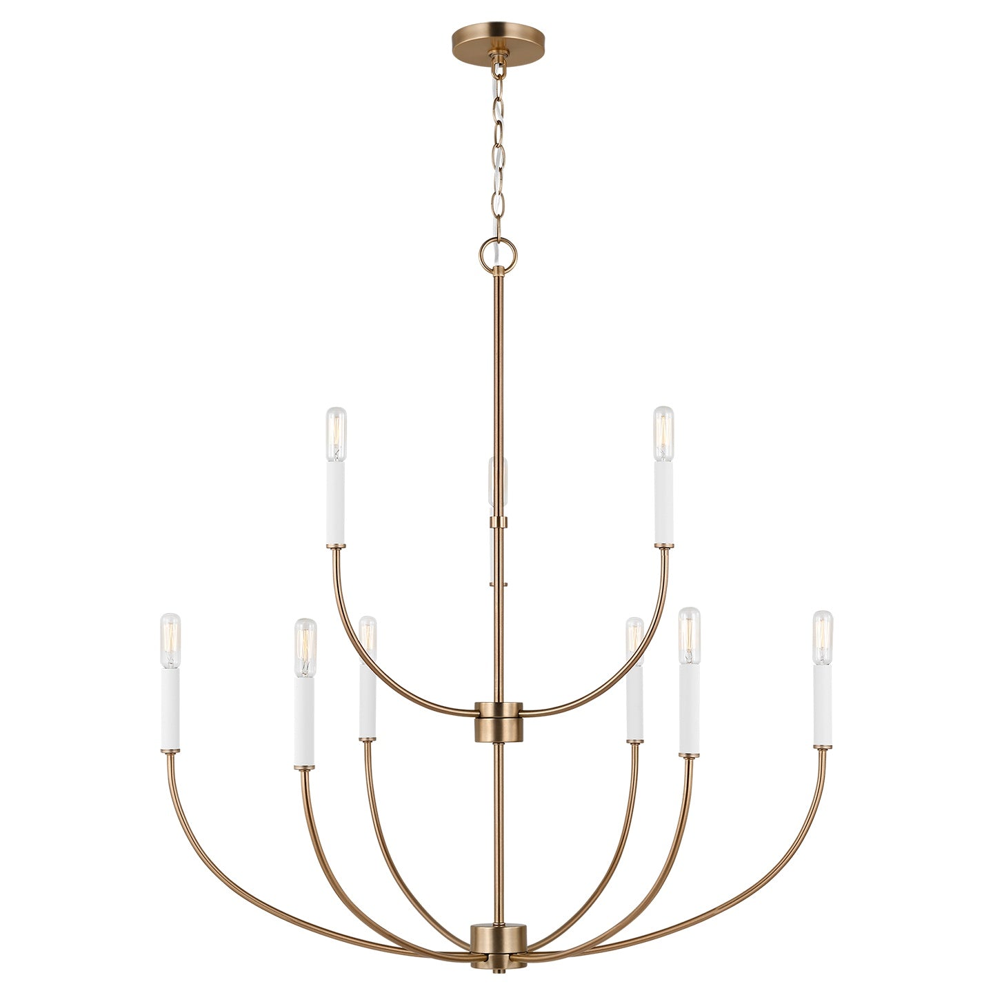 VISUAL COMFORT STUDIO, GREENWICH NINE LIGHT CHANDELIER, CHANDELIER LIGHT