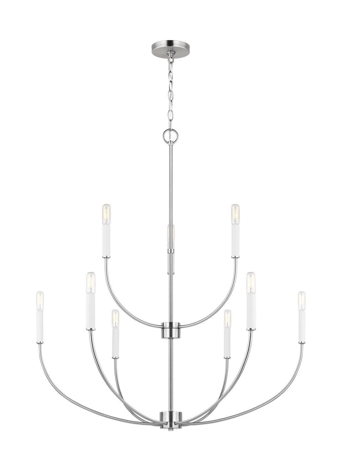 VISUAL COMFORT STUDIO, GREENWICH NINE LIGHT CHANDELIER, CHANDELIER LIGHT