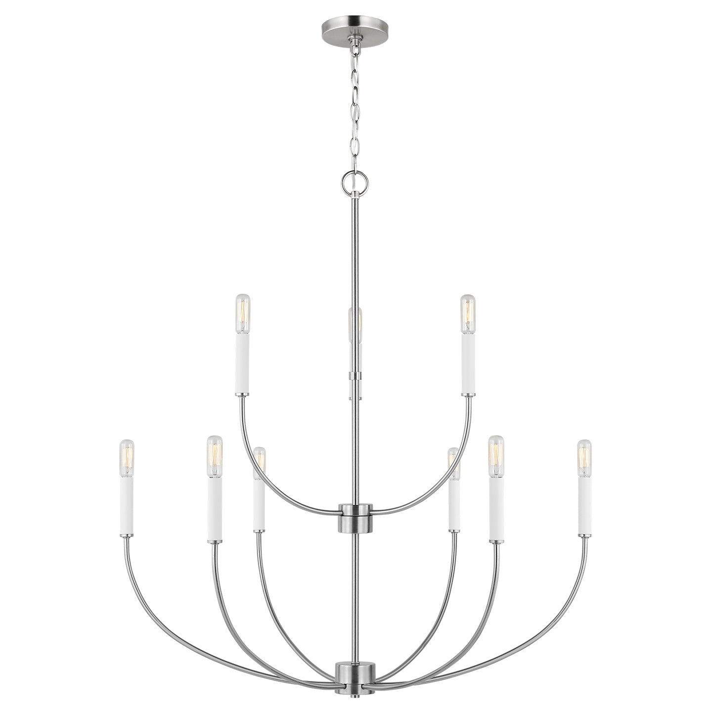 VISUAL COMFORT STUDIO, GREENWICH NINE LIGHT CHANDELIER, CHANDELIER LIGHT