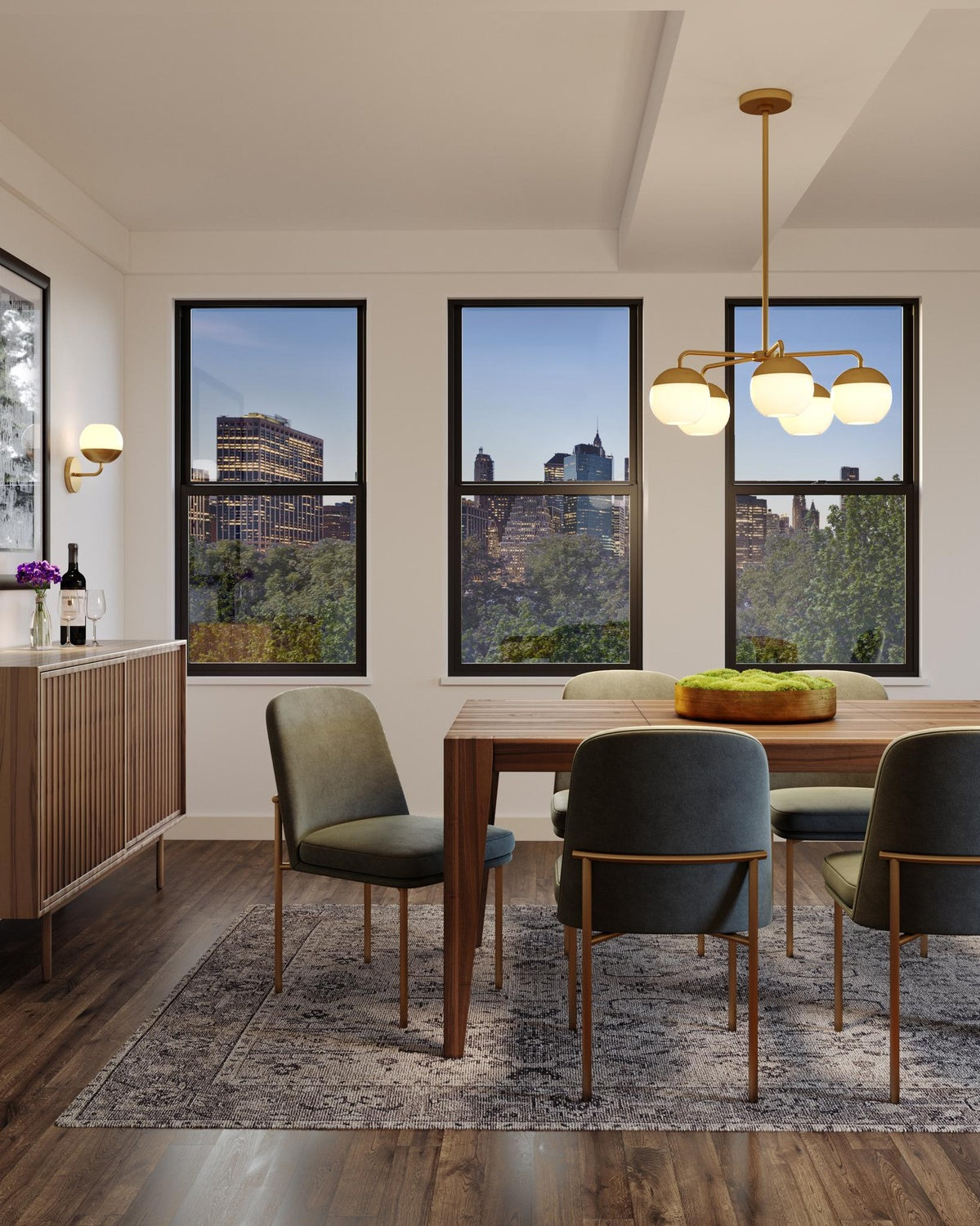 VISUAL COMFORT STUDIO, ALVIN FIVE LIGHT CHANDELIER, CHANDELIER LIGHT
