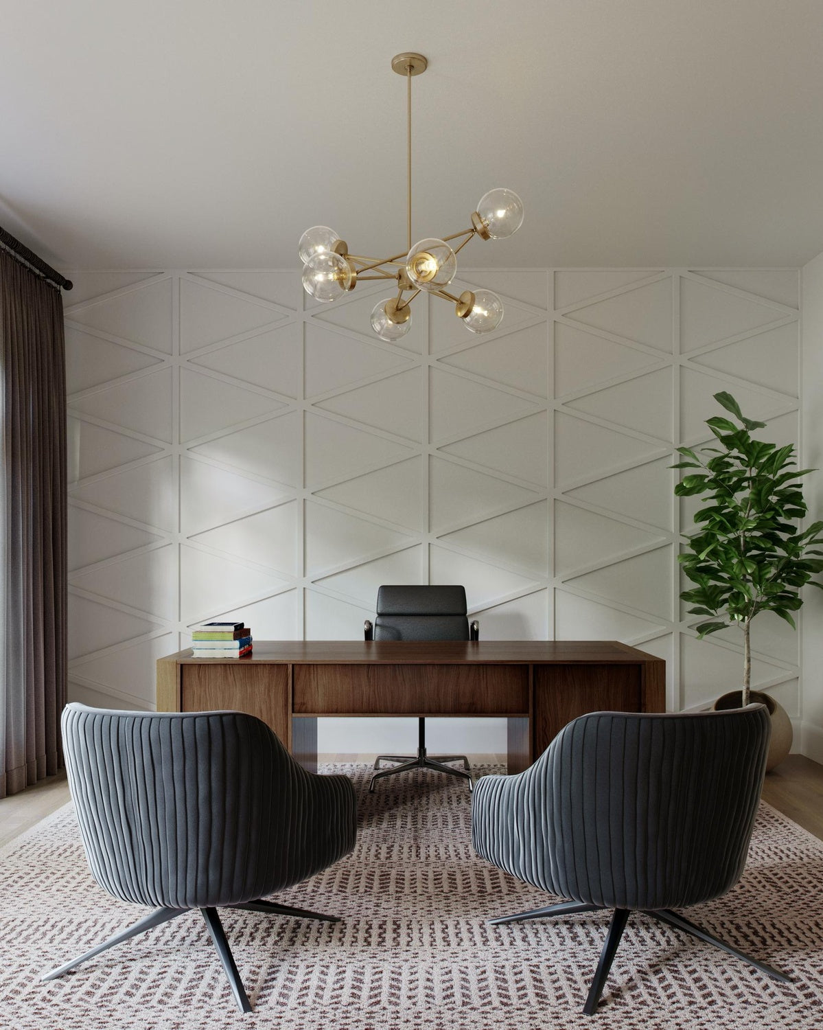 VISUAL COMFORT STUDIO, TIERNEY SIX LIGHT CHANDELIER, PENDANT LIGHT