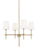 VISUAL COMFORT STUDIO, BAKER FOUR LIGHT CHANDELIER, CHANDELIER LIGHT
