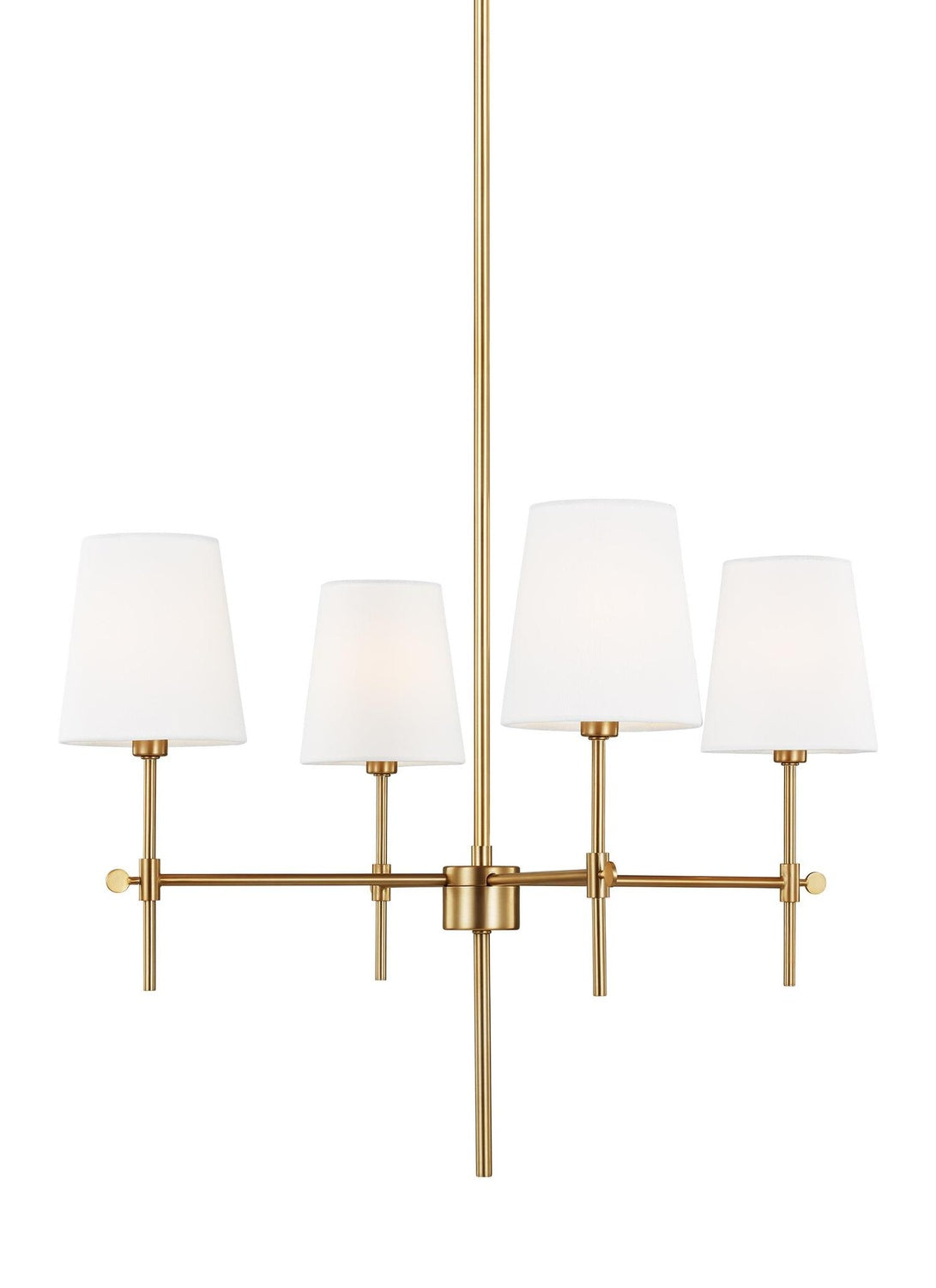 VISUAL COMFORT STUDIO, BAKER FOUR LIGHT CHANDELIER, CHANDELIER LIGHT