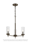 VISUAL COMFORT & CO., ZIRE THREE LIGHT CHANDELIER, CHANDELIER LIGHT