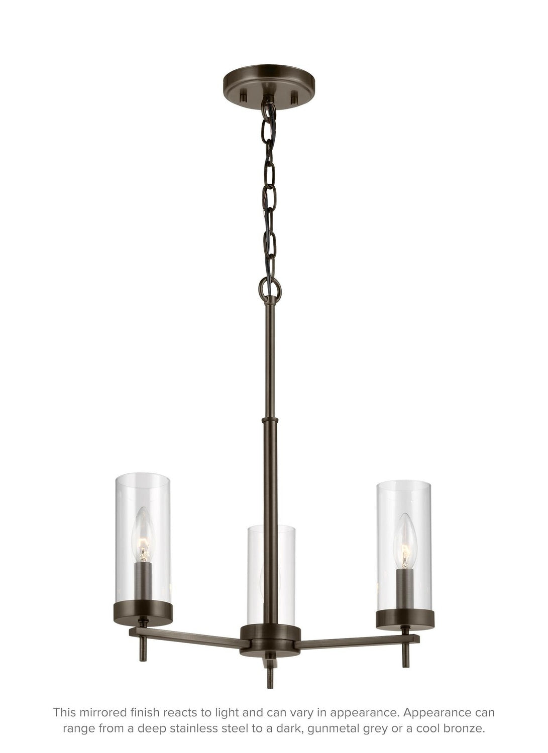 VISUAL COMFORT & CO., ZIRE THREE LIGHT CHANDELIER, CHANDELIER LIGHT