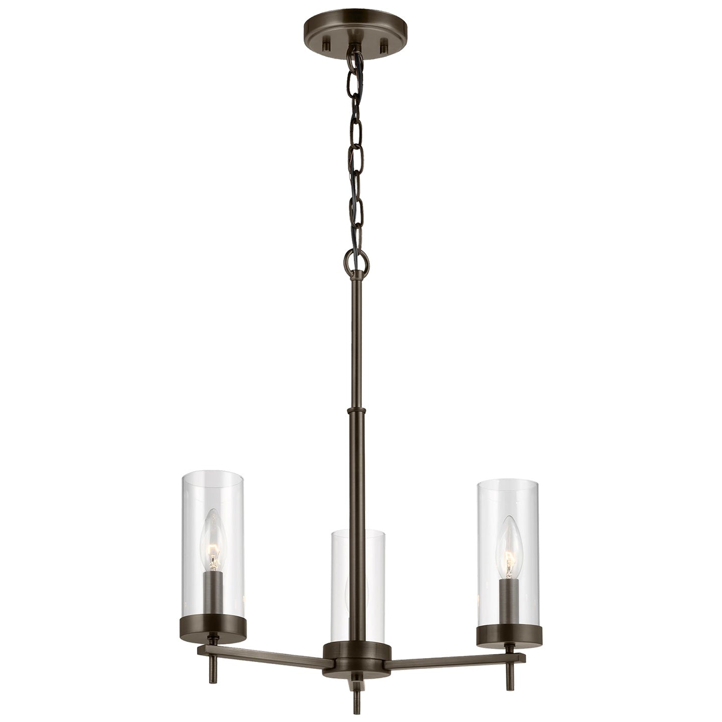 VISUAL COMFORT & CO., ZIRE THREE LIGHT CHANDELIER, CHANDELIER LIGHT