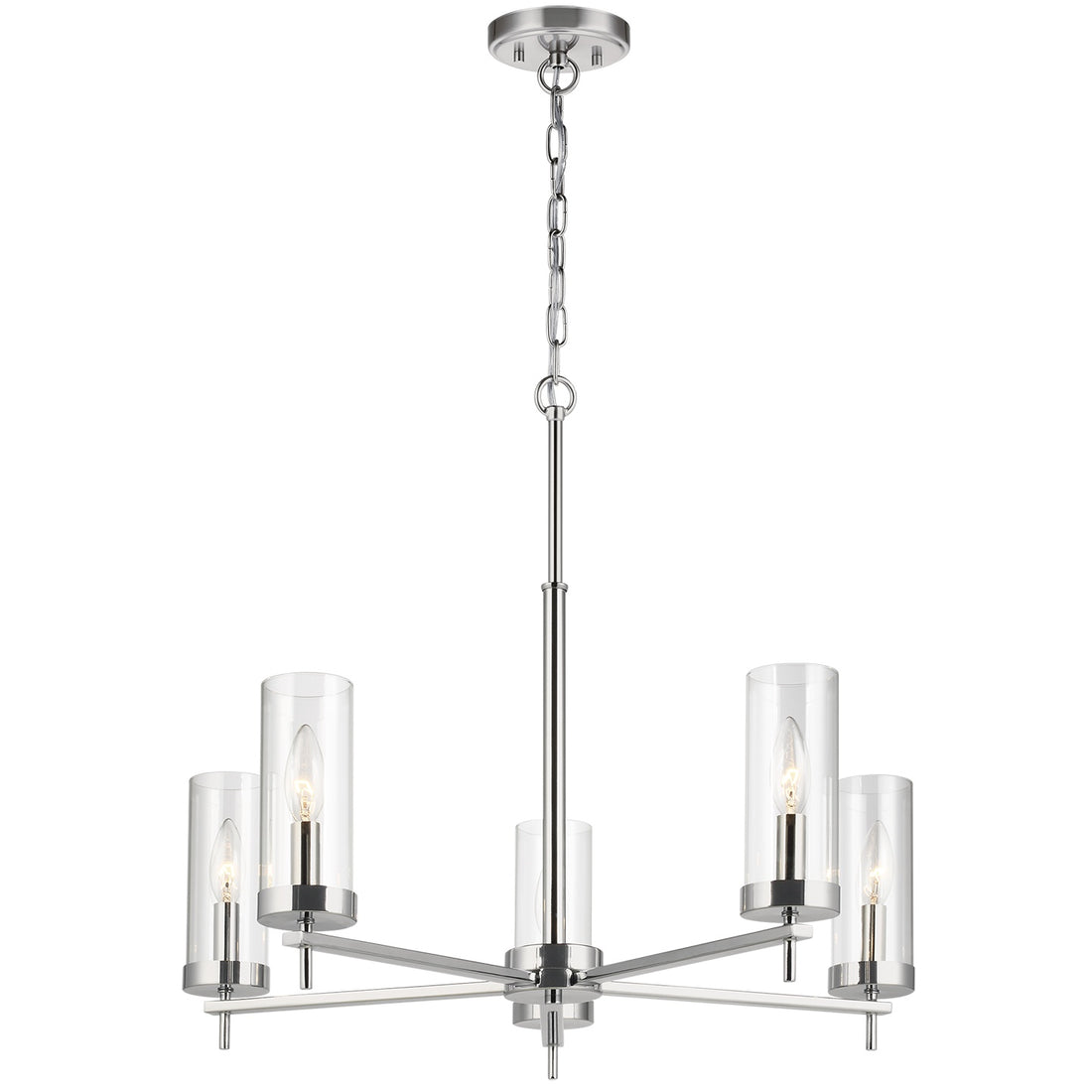 VISUAL COMFORT & CO., ZIRE FIVE LIGHT CHANDELIER, CHANDELIER LIGHT