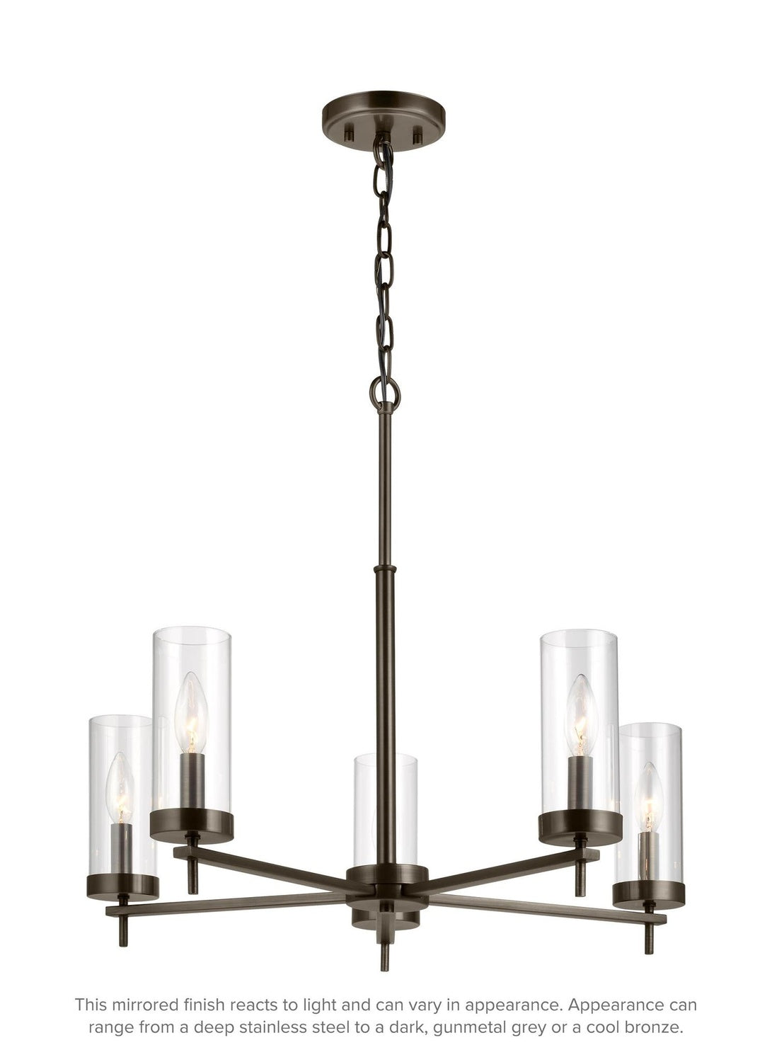 VISUAL COMFORT & CO., ZIRE FIVE LIGHT CHANDELIER, CHANDELIER LIGHT