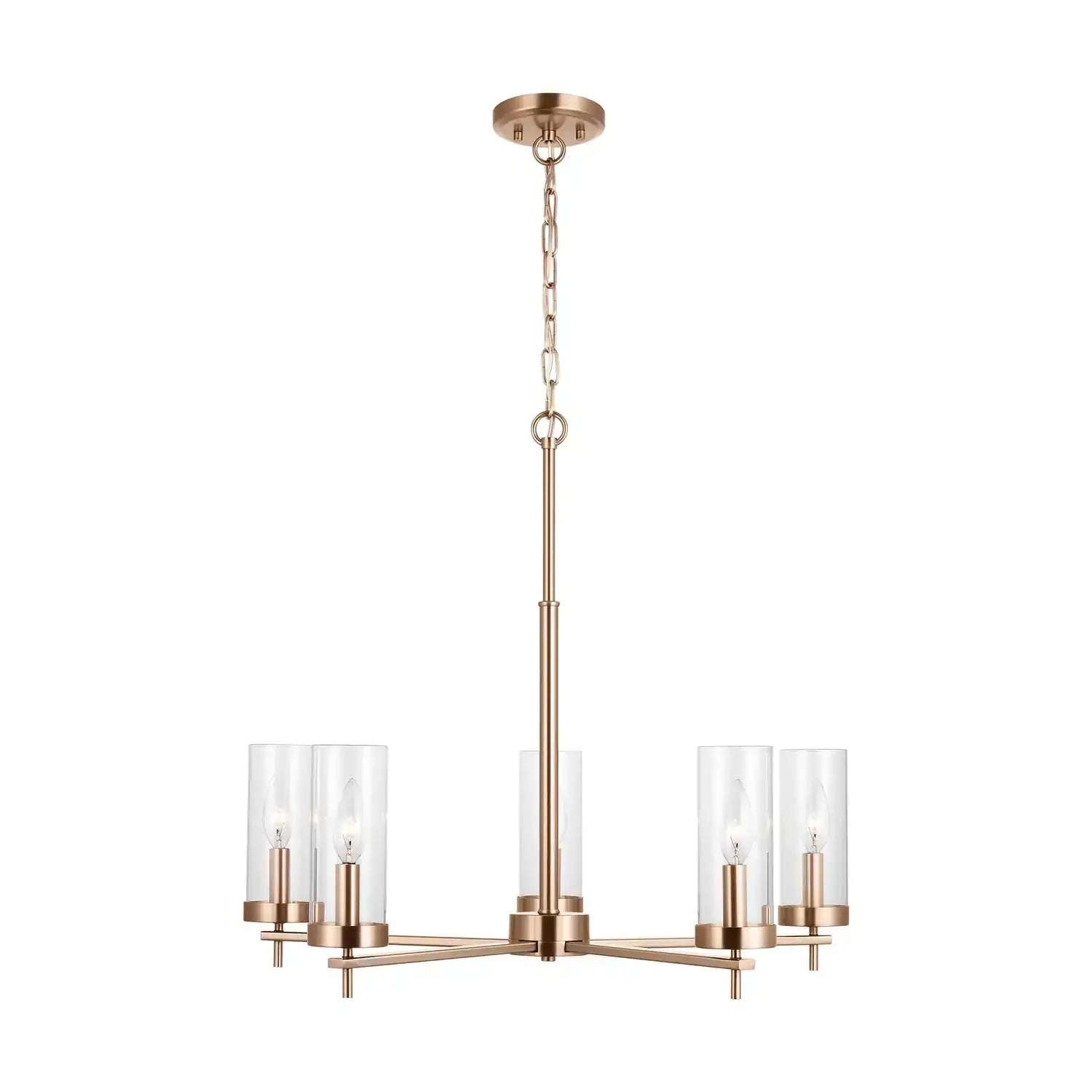VISUAL COMFORT STUDIO, ZIRE FIVE LIGHT CHANDELIER, CHANDELIER LIGHT