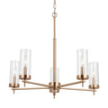 VISUAL COMFORT STUDIO, ZIRE FIVE LIGHT CHANDELIER, CHANDELIER LIGHT