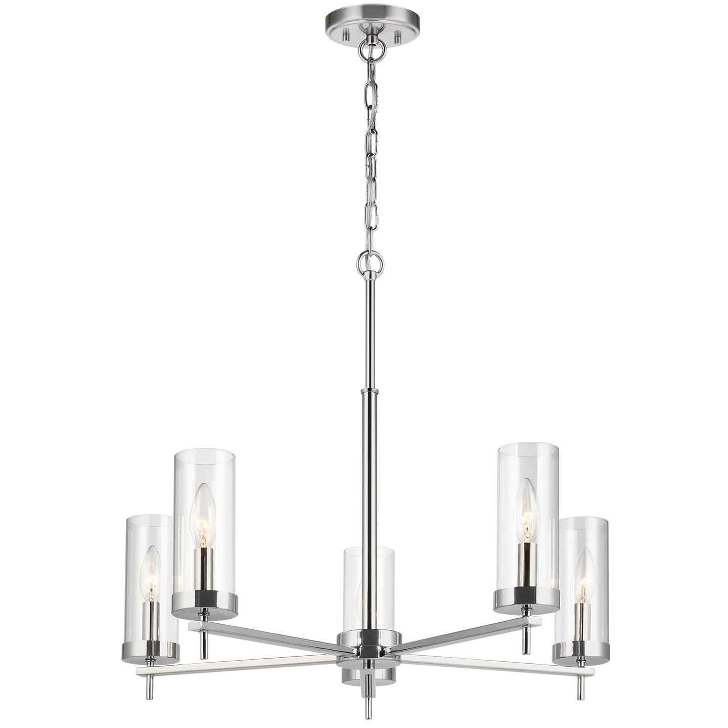 VISUAL COMFORT & CO., ZIRE FIVE LIGHT CHANDELIER, CHANDELIER LIGHT