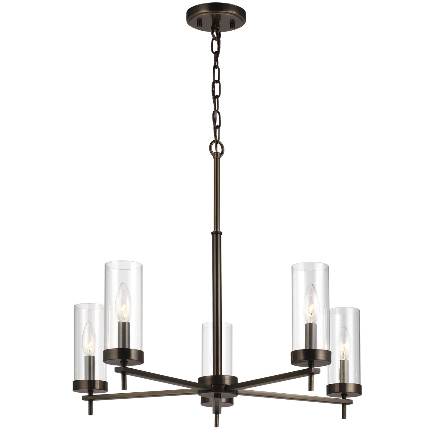VISUAL COMFORT & CO., ZIRE FIVE LIGHT CHANDELIER, CHANDELIER LIGHT