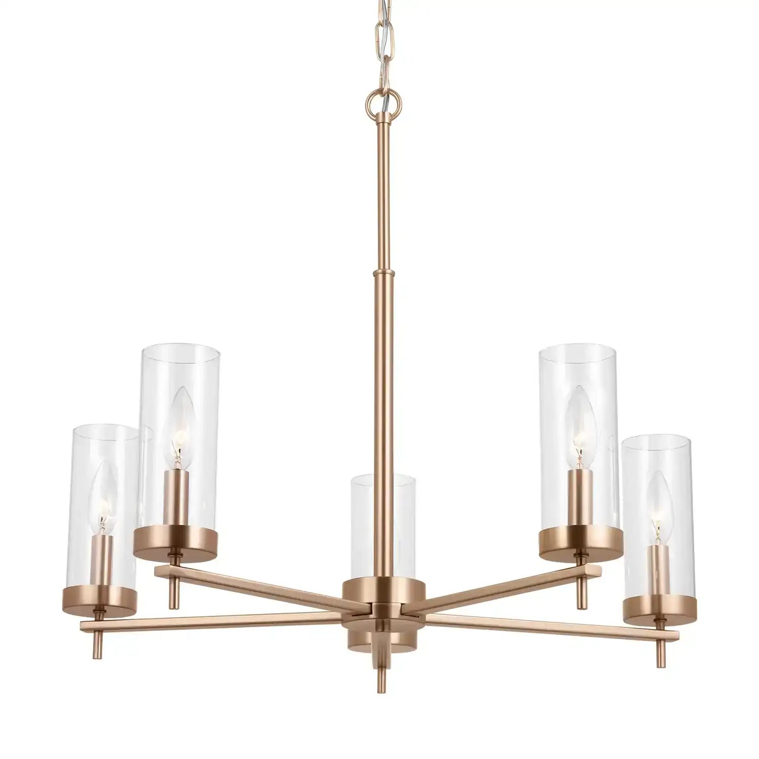 VISUAL COMFORT STUDIO, ZIRE FIVE LIGHT CHANDELIER, CHANDELIER LIGHT