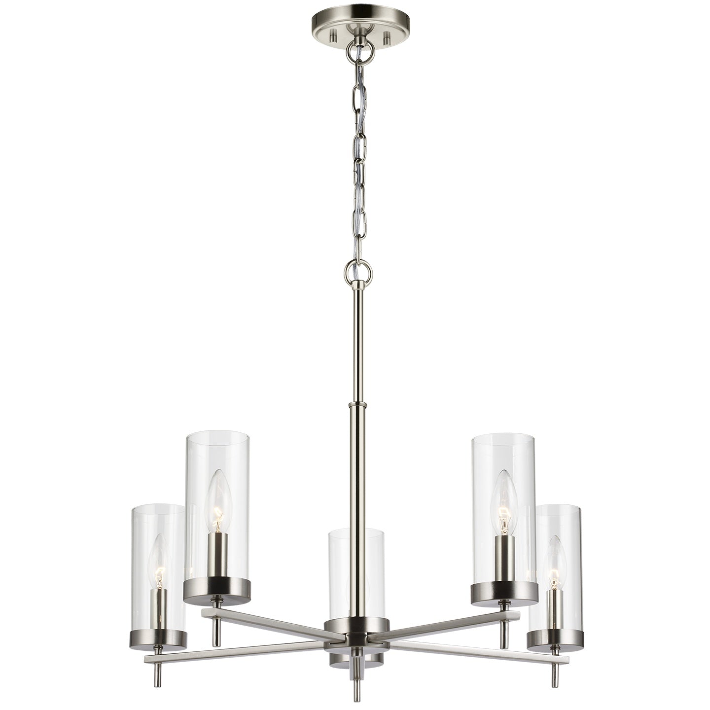 VISUAL COMFORT STUDIO, ZIRE FIVE LIGHT CHANDELIER, CHANDELIER LIGHT
