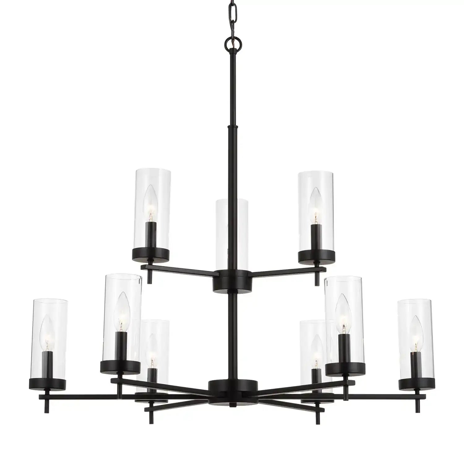 VISUAL COMFORT STUDIO, ZIRE NINE LIGHT CHANDELIER, CHANDELIER LIGHT