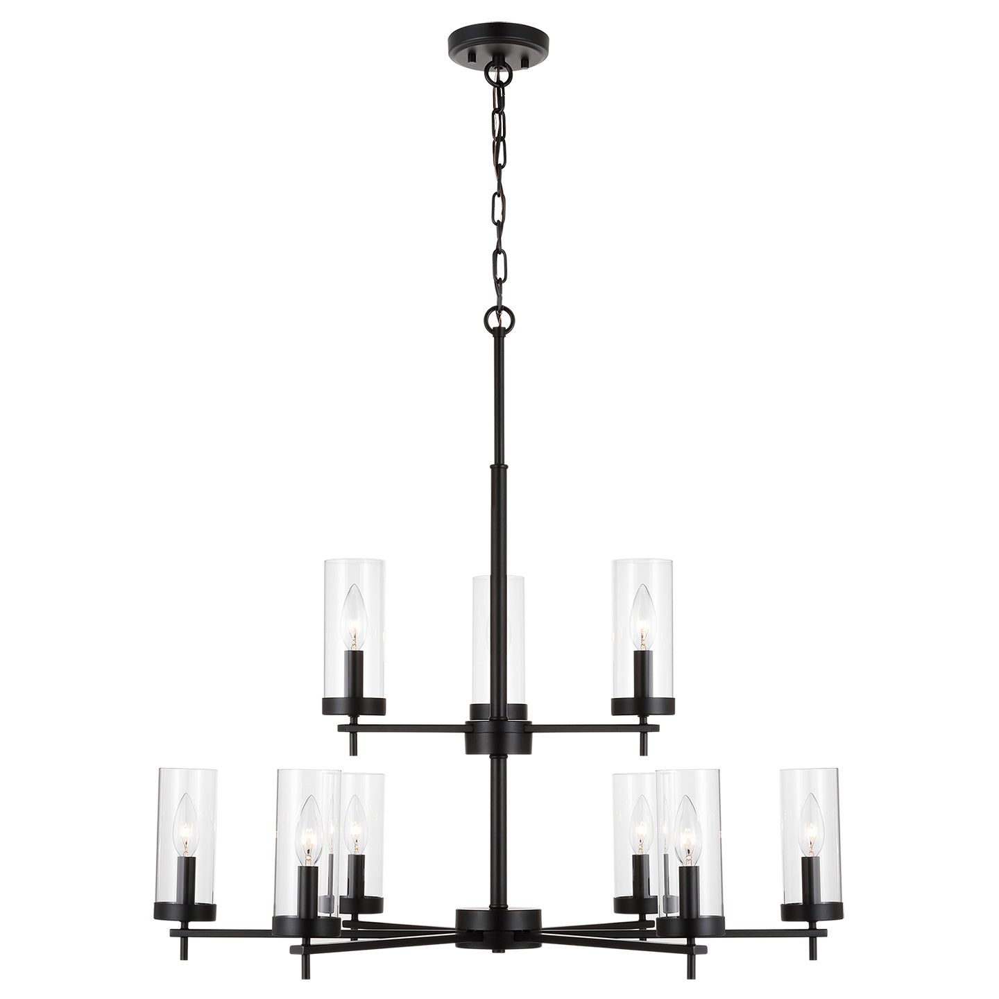 VISUAL COMFORT STUDIO, ZIRE NINE LIGHT CHANDELIER, CHANDELIER LIGHT