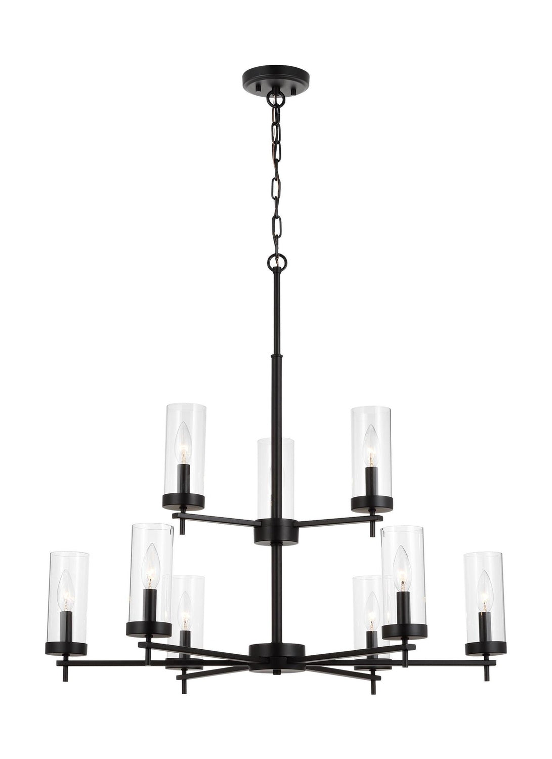VISUAL COMFORT & CO., ZIRE NINE LIGHT CHANDELIER, CHANDELIER LIGHT