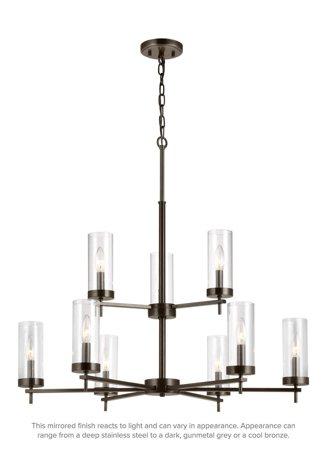 VISUAL COMFORT STUDIO, ZIRE NINE LIGHT CHANDELIER, CHANDELIER LIGHT