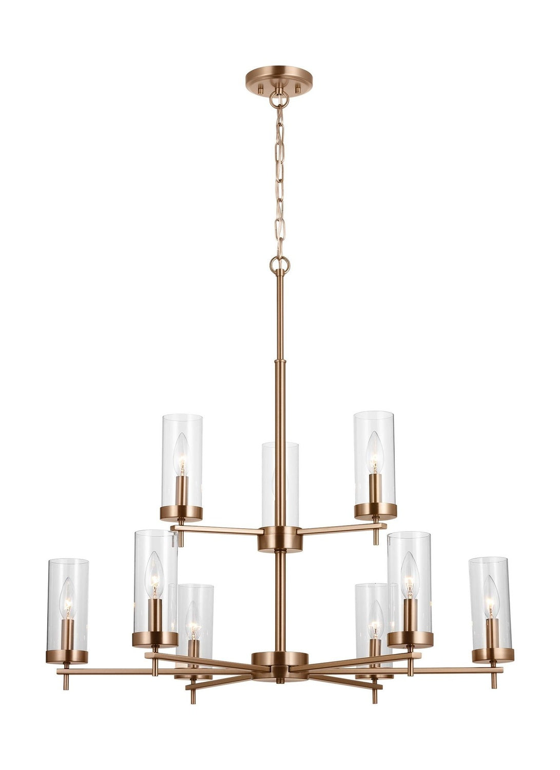 VISUAL COMFORT STUDIO, ZIRE NINE LIGHT CHANDELIER, CHANDELIER LIGHT