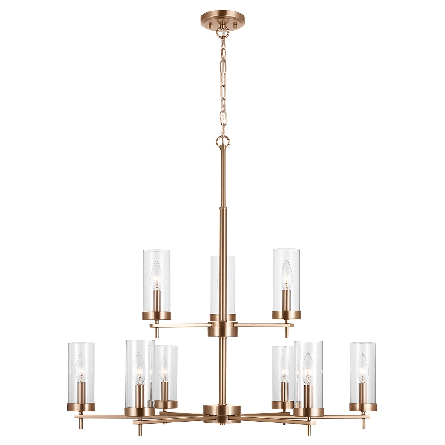VISUAL COMFORT & CO., ZIRE NINE LIGHT CHANDELIER, CHANDELIER LIGHT