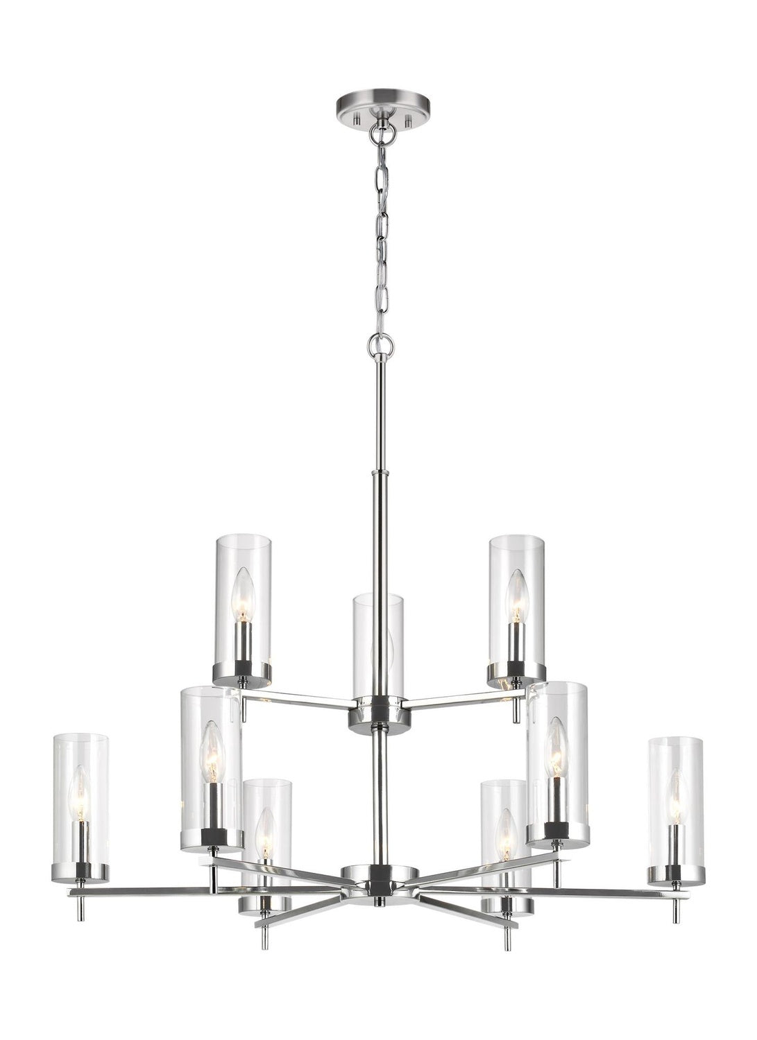 VISUAL COMFORT STUDIO, ZIRE NINE LIGHT CHANDELIER, CHANDELIER LIGHT
