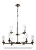 VISUAL COMFORT & CO., ZIRE NINE LIGHT CHANDELIER, CHANDELIER LIGHT