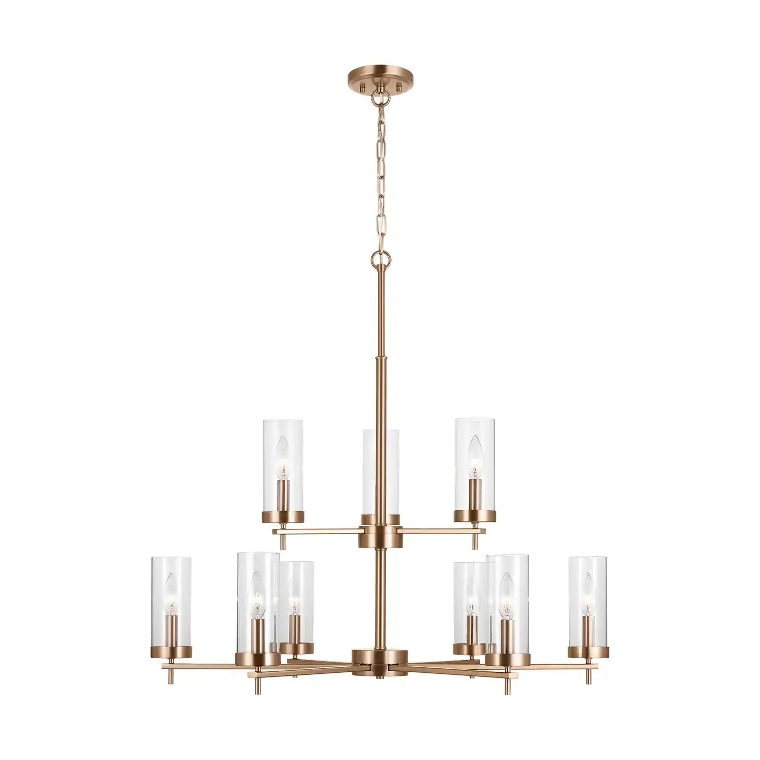 VISUAL COMFORT STUDIO, ZIRE NINE LIGHT CHANDELIER, CHANDELIER LIGHT