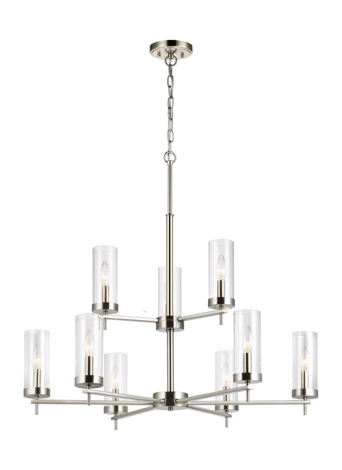VISUAL COMFORT & CO., ZIRE NINE LIGHT CHANDELIER, CHANDELIER LIGHT