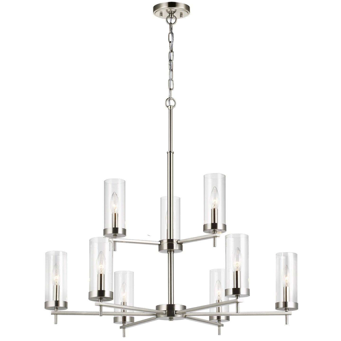 VISUAL COMFORT & CO., ZIRE NINE LIGHT CHANDELIER, CHANDELIER LIGHT
