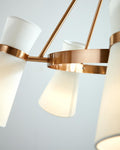 VISUAL COMFORT STUDIO, CLARK FIVE LIGHT CHANDELIER, CHANDELIER LIGHT