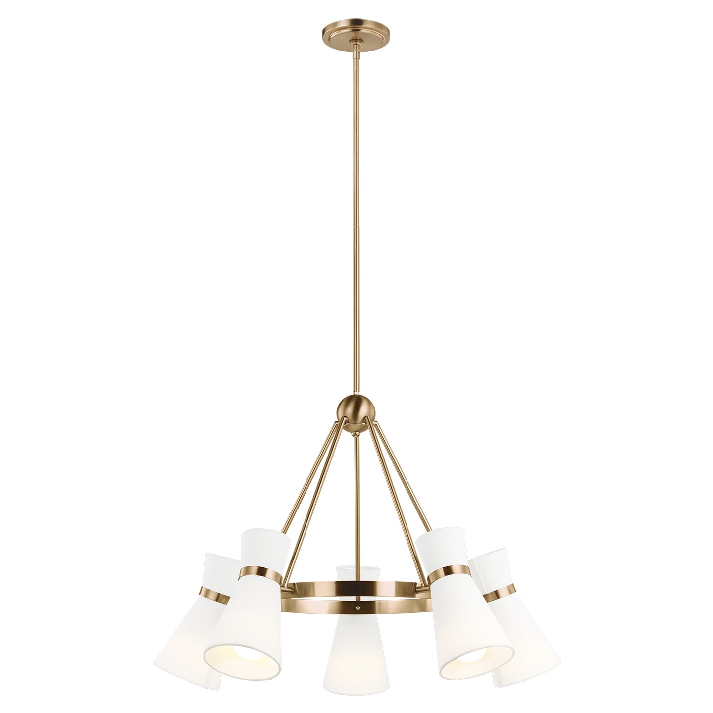VISUAL COMFORT STUDIO, CLARK FIVE LIGHT CHANDELIER, CHANDELIER LIGHT