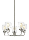 GENERATION LIGHTING, BELTON FIVE LIGHT UP CHANDELIER, CHANDELIER LIGHT