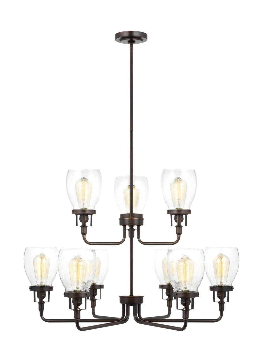 GENERATION LIGHTING, BELTON NINE LIGHT UP CHANDELIER, CHANDELIER LIGHT