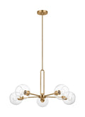 VISUAL COMFORT STUDIO, CODYN FIVE LIGHT CHANDELIER, CHANDELIER LIGHT