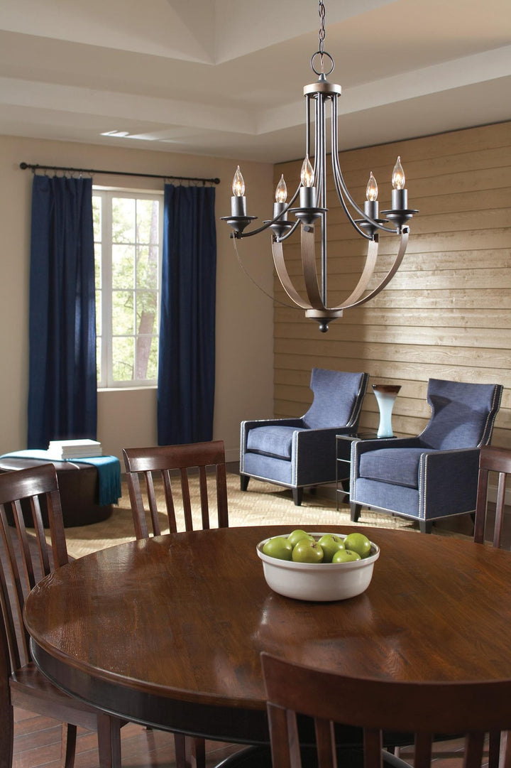 GENERATION LIGHTING, CORBEILLE FIVE LIGHT CHANDELIER, CHANDELIER LIGHT
