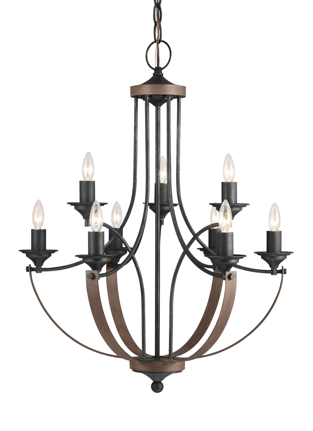 GENERATION LIGHTING, CORBEILLE NINE LIGHT CHANDELIER, CHANDELIER LIGHT