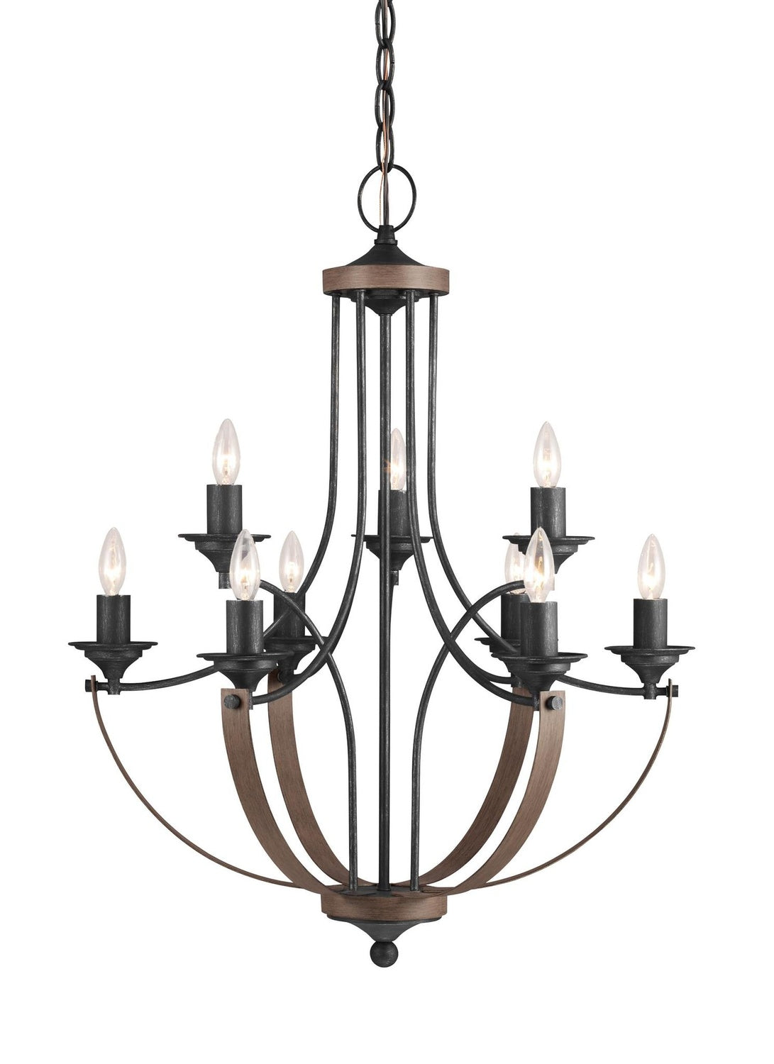 GENERATION LIGHTING, CORBEILLE NINE LIGHT CHANDELIER, CHANDELIER LIGHT