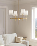 VISUAL COMFORT & CO., BAKER FOUR LIGHT CHANDELIER, CHANDELIER LIGHT