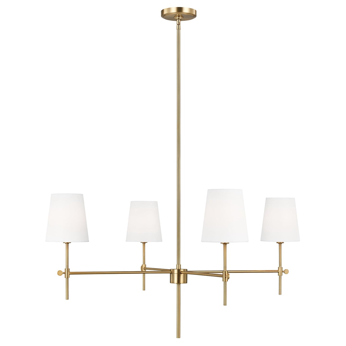 VISUAL COMFORT & CO., BAKER FOUR LIGHT CHANDELIER, CHANDELIER LIGHT