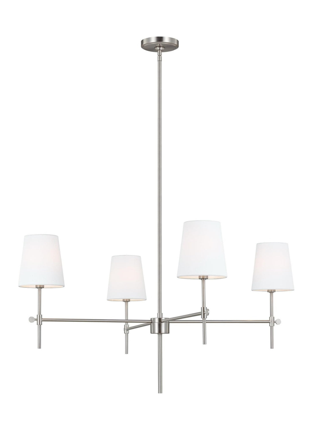 VISUAL COMFORT & CO., BAKER FOUR LIGHT CHANDELIER, CHANDELIER LIGHT